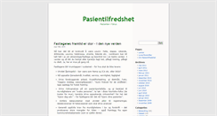 Desktop Screenshot of pasientilfredshet.no